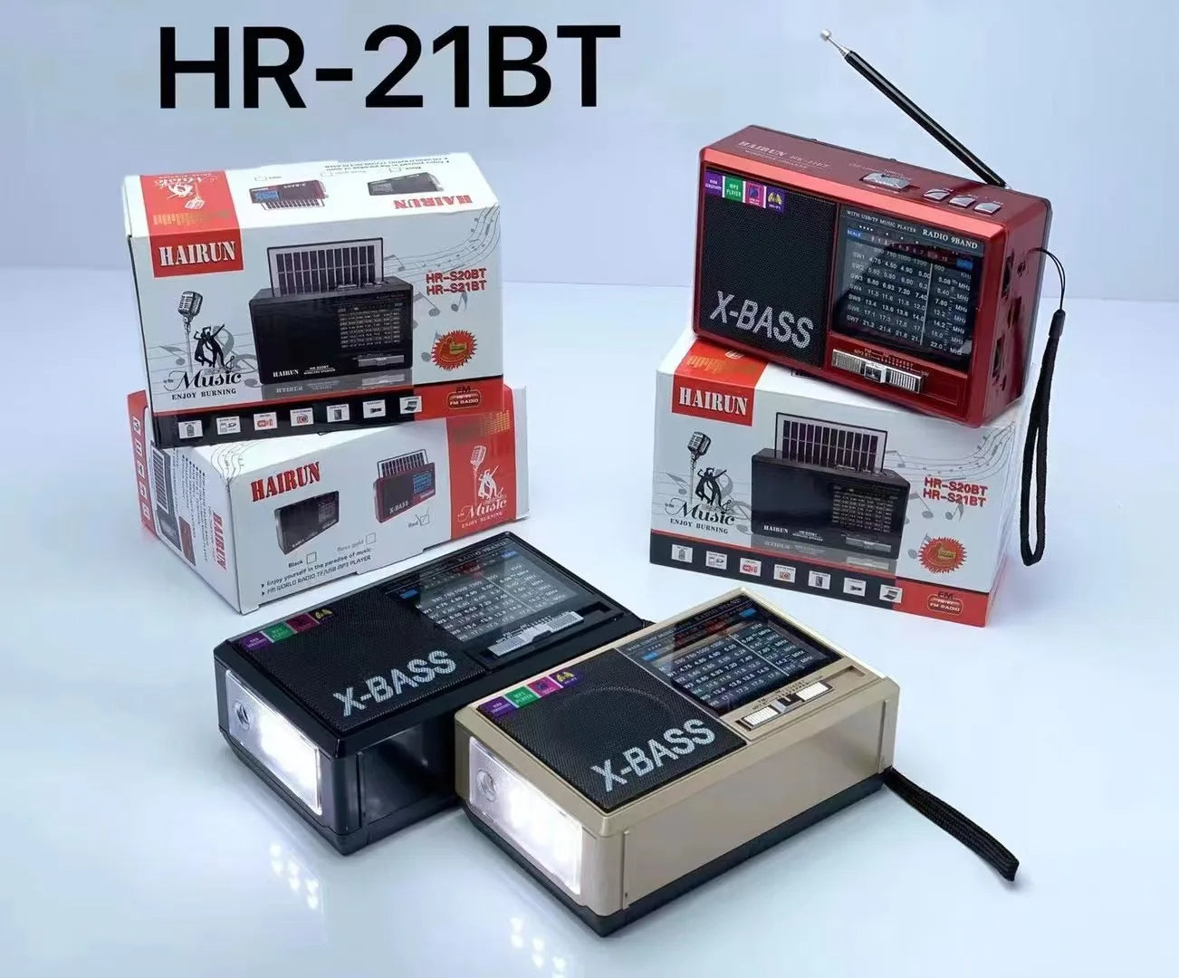 📻 HAIRUN HR-21BT – راديو محمول متعدد الوظائف بميزات متقدمة!