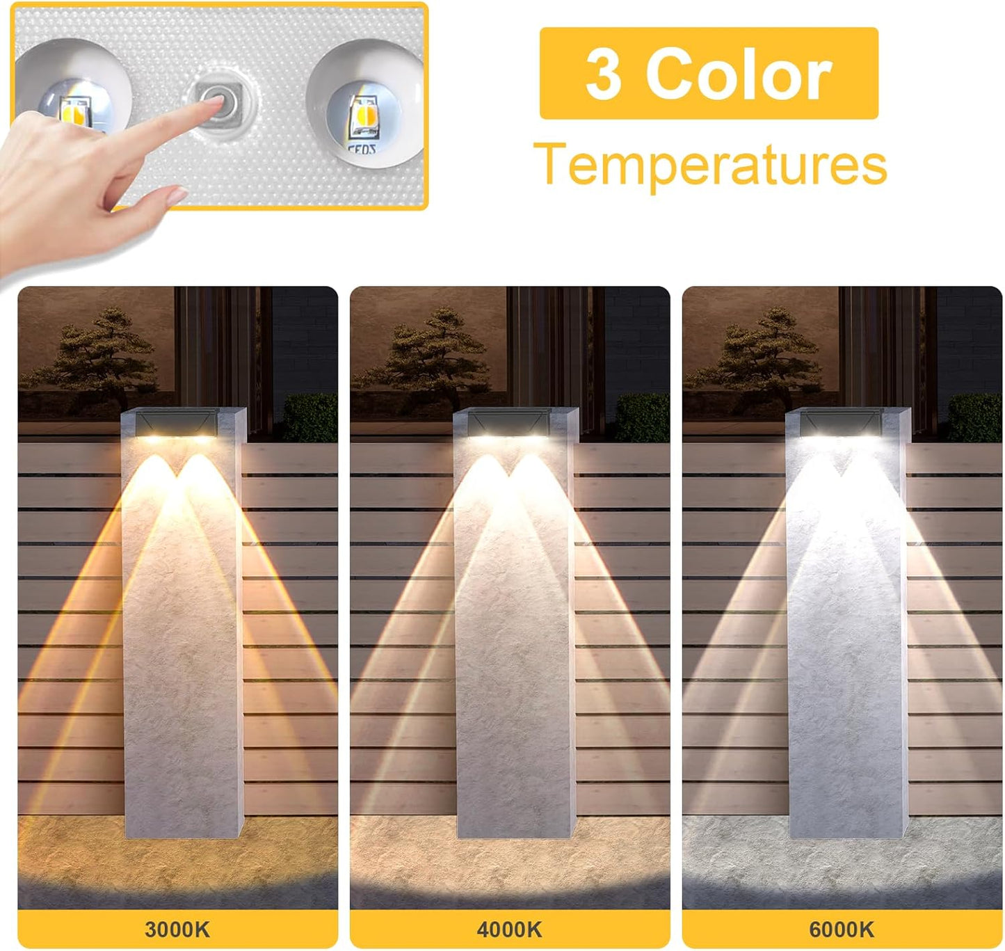 Lampe LED solaire extérieure