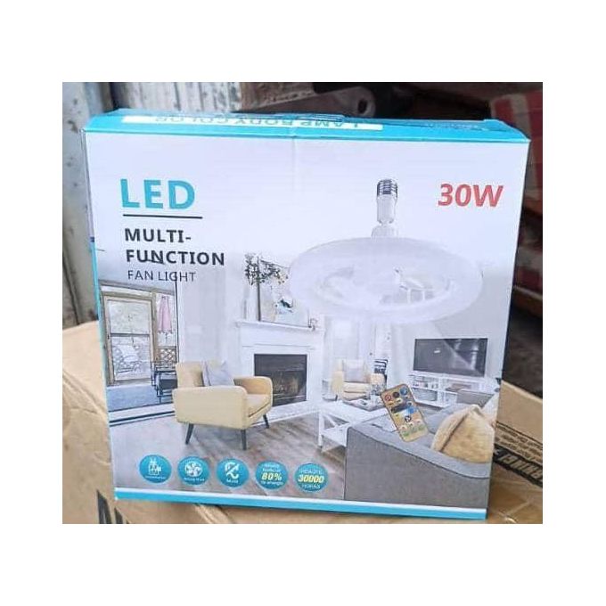 Plafonnier LED élégant avec ventilateur intégré