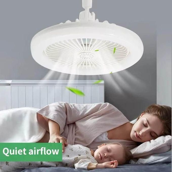Plafonnier LED élégant avec ventilateur intégré