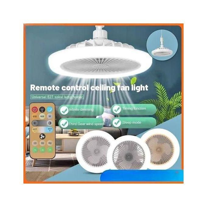Plafonnier LED élégant avec ventilateur intégré