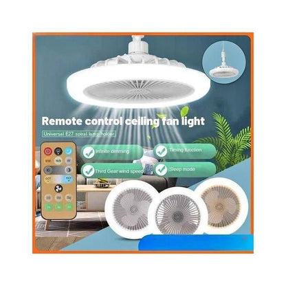 Plafonnier LED élégant avec ventilateur intégré