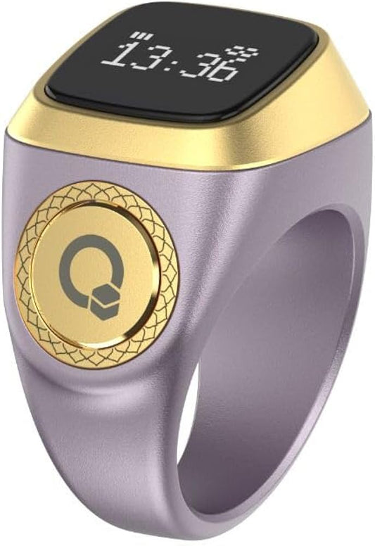 الخاتم الذكي للصلاة – تتبع صلاتك بدقة، وراقب أوقاتك الروحية بسهولة وراحة.