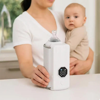 🍼 سخان رضاعة محمول قابل لإعادة الشحن