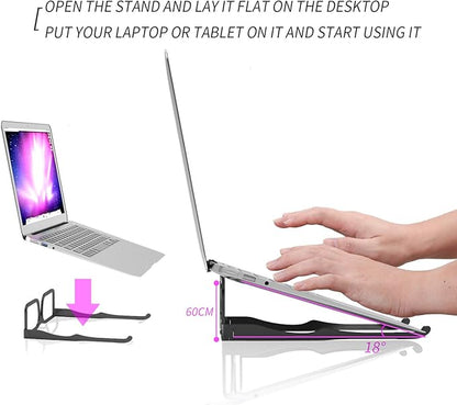 حامل لابتوب بتصميم نظارات عملاقة