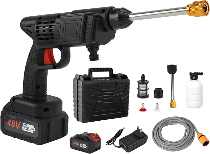 🚿 مسدس غسيل ضغط عالي لاسلكي–  Topteng Power Blaster Plus
