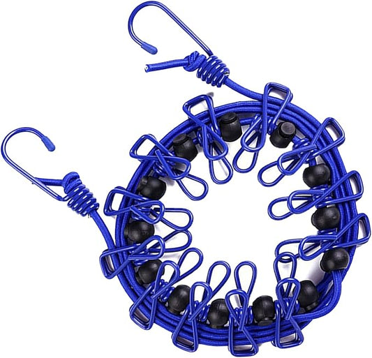 حبل غسيل مطاطي محمول قابل للتمديد