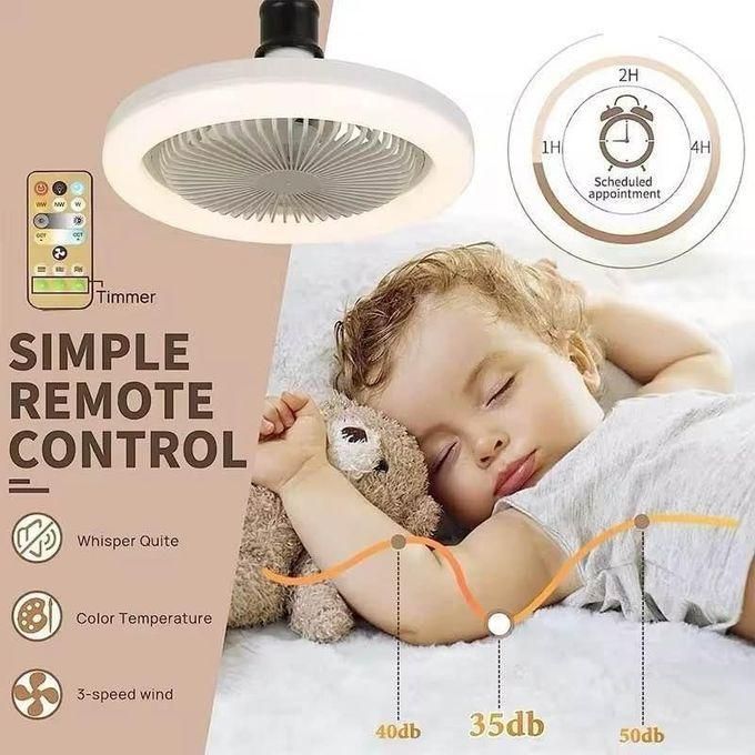 Plafonnier LED élégant avec ventilateur intégré