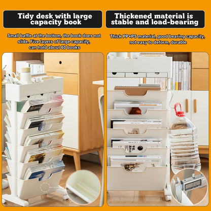 عربة تخزين متنقلة بـ6 طبقات