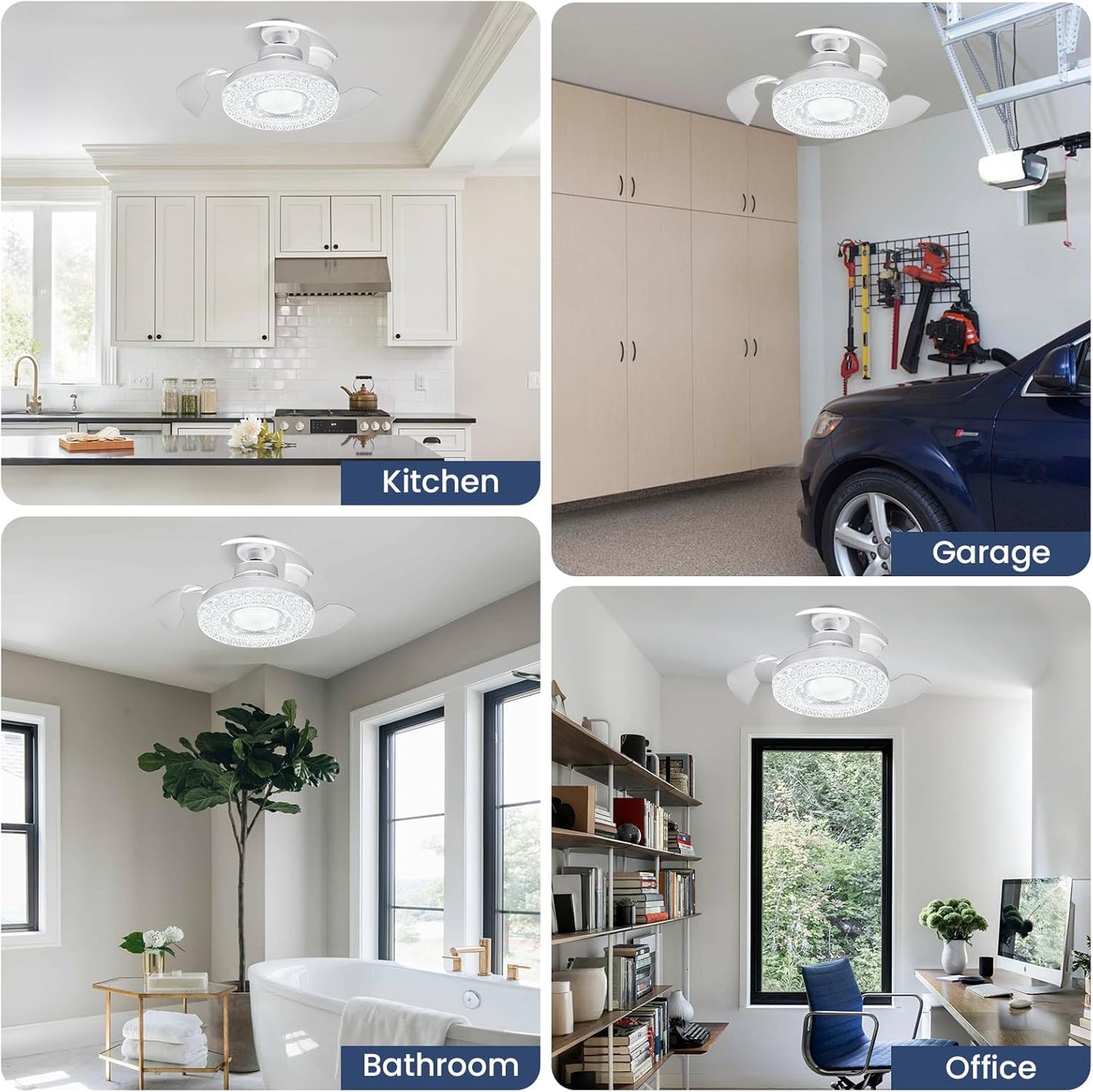 Ceiling Fans with Lights and Remote