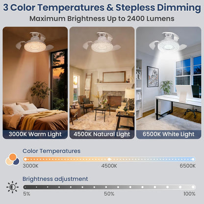 Ceiling Fans with Lights and Remote