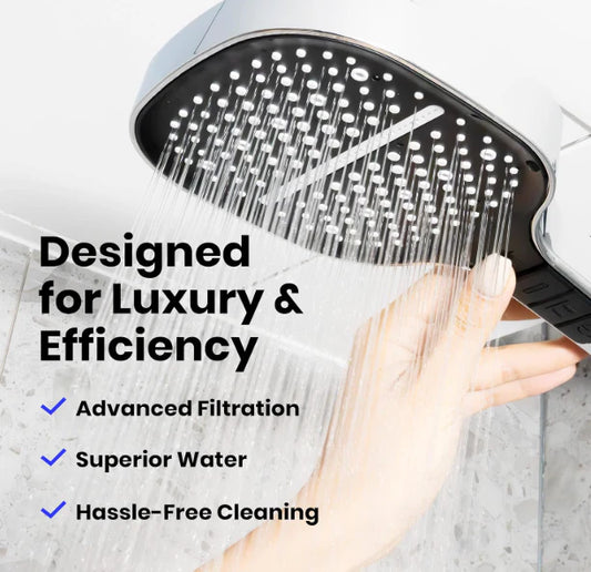 رأس دش 8 في 1 – ضغط قوي، راحة مثالية وتوفير للماء