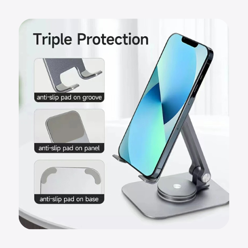 حامل هاتف/لوحة قابلة للطي تدور 360