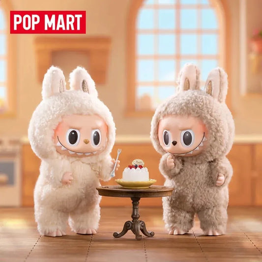 Labubu vinyle peluche poupée boîte aveugle jouet figurine Anime modèle boîte mystère cadeau Collection